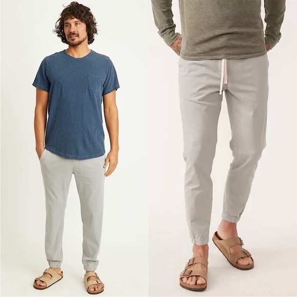 Marine Layer Saturday Slim Fit Jogger Light Grey Large